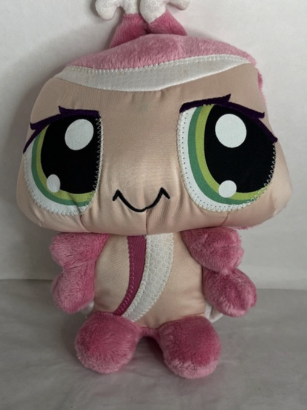 Littlest Pet Shop LPS Pink Wackiest Ladybug Plush Stuffed Animal Toy 2008 Hasbro